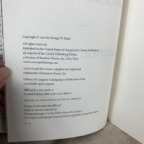 Decision Points  Hardcover By George W Bush  VERY GOOD - Picture 4 of 8